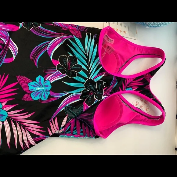 ZeroXposur Mesh Action floral Tankini XS, M - Picture 12 of 14